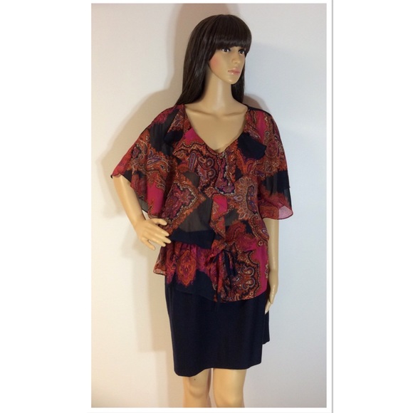 Jones New York Tops - JONES NEW YORK SEMI SHEER BLOUSE